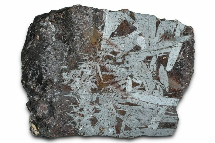 Polished Crystalline Hematite & Magnetite Section - Nevada #371260